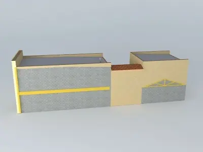 Storefront Townhouse Free 3D model