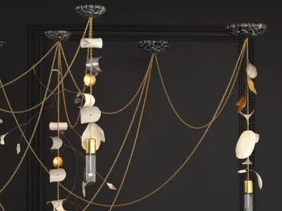 Commision Lamp By Lindsey Adelman 3D model