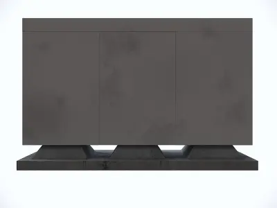 Post Mailbox Low-poly 3D model Low-poly 3D model