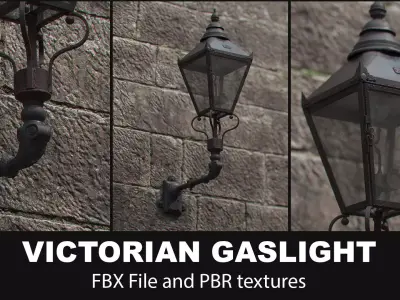 Victorian Gaslight 3D model