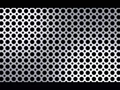 Perforated panel with 48 percent opening 25O146 3D model