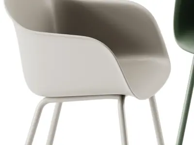 Muuto Fiber Outdoor Armchair 3D model