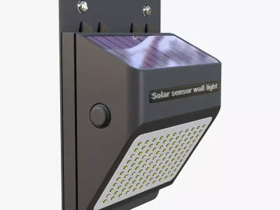 Solar Sensor Wall LED Light M1 3D model