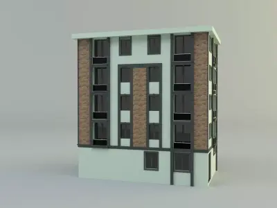building 12 house model 3D model