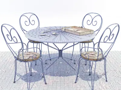 Garden table 3D model