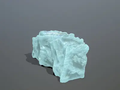 Ice Mountain Low-poly 3D model