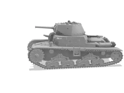 Fiat-Ansaldo M13-40 - 1-100 Scale 3D print model