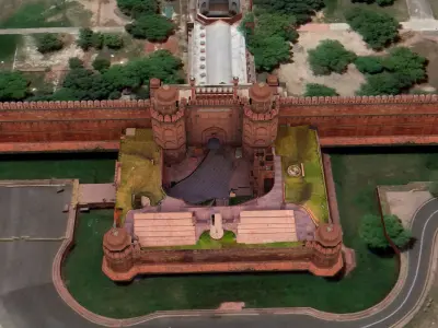 Red Fort Delhi India 3D model