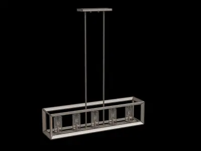 Anna Linear Pendant Low-poly 3D model