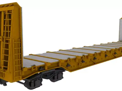 Railcars Collection 3D model