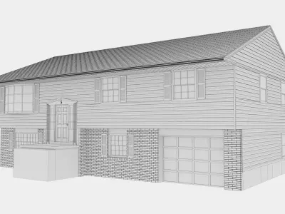 Single Family House 3D model purchase