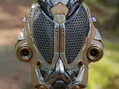 Tark V4 Droid helmet 3D model