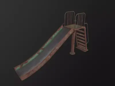 Childrens slide 3D Model Low-poly 3D model