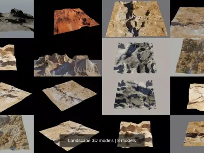 Landscape 3D models 3D Model Pack