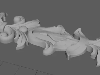 dekor gold leaf 3D model