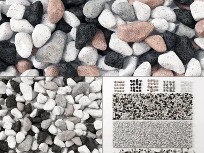 Pebble stone noise 3D model