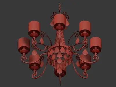 Crystal Ceiling Lights Bella figura 3D model