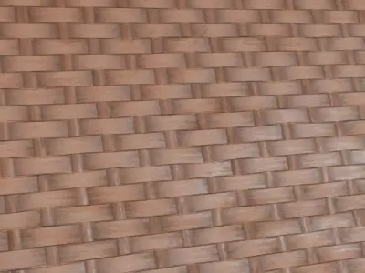 Dark Bamboo Woven Strips PBR Texture