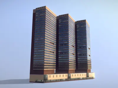 MSK Building 21 Low-poly 3D model
