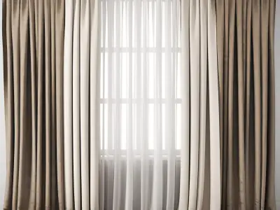 Curtain 107 3D model