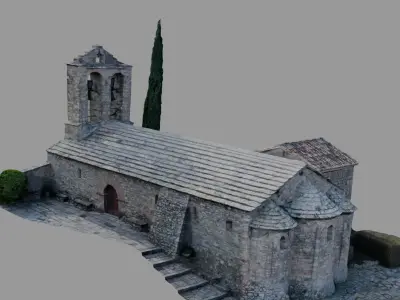3D Model of Catalonian Church Captured by Photogrammetry 3D model
