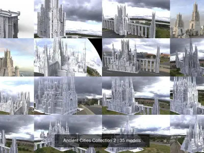 Ancient Cities Collection 2 3D Model Pack