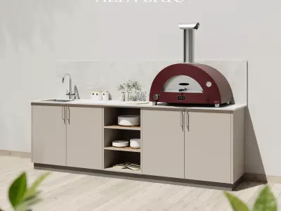 Oven Alfa Brio - Outdoor  Free 3D model