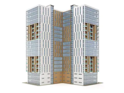 Mixed Use Building 4 3D model