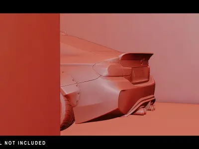 Underground Parking Low-poly 3D model