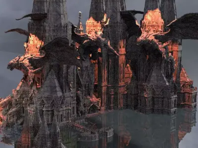 The Tower of Dark Magic Kit bash 3D model