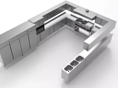 KITCHEN 60 3D model