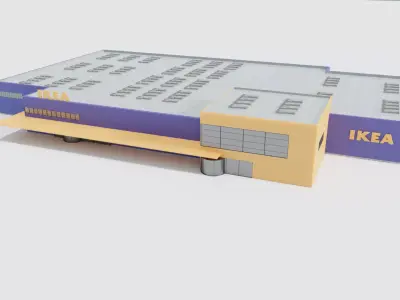 Ikea Store Building Low-poly 3D model