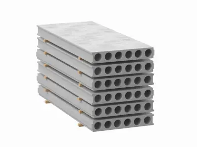 Stacked Concrete Slabs  3D model