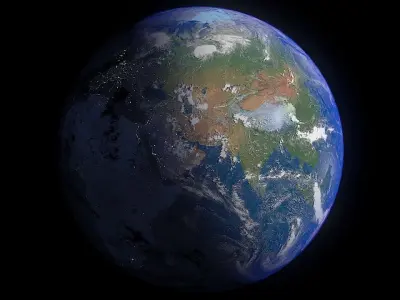 Earth 16K 3D model