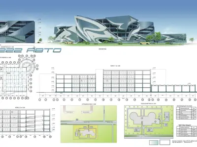 Parking Concept Building 3D model
