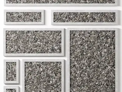 Pebble low n7 form rentangle 3D model