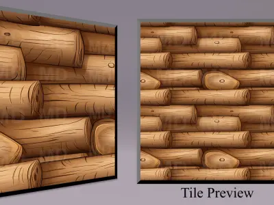 Cartoon Wood Textures Pack 43 - 10x PNG  Texture