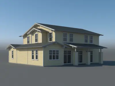 Generic House 002 3D model