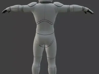 Astronaut Spacesuit 3D Model 3D model
