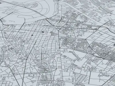 Ho Chi Minh Road Network and Streets 3D model