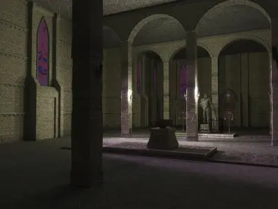 Temple CS Low-poly 3D model