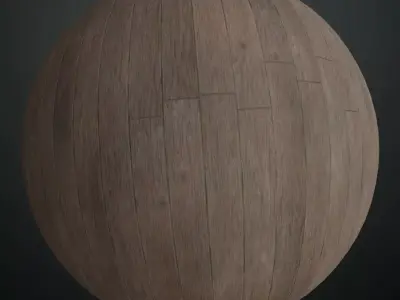 Stylized Viking Shield-Wall Wood Fence PBR Seamless Texture