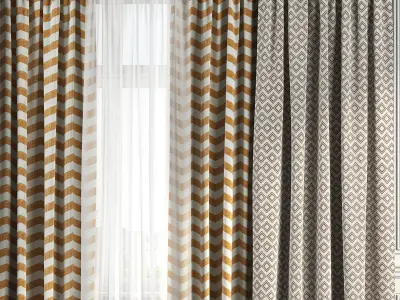 Curtain Set 159 3D model