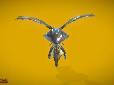 Aliens Wasp Low-poly 3D model