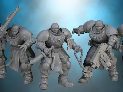 Boys scouts from the space 3D model