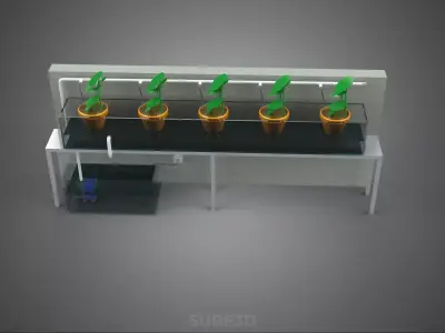 HYDROPONIC PLANT FARM DRIP SYSTEM NUTRIENT AUTO IRRIGATION TIMER 3D model