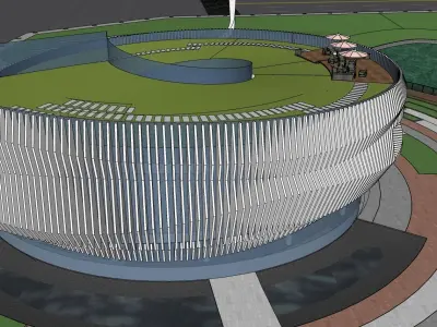 entertainment circular building hub  3D model