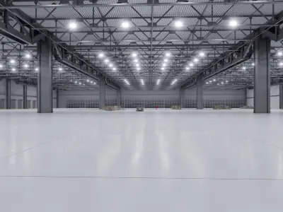 Warehouse Interior 3b Low-poly 3D model