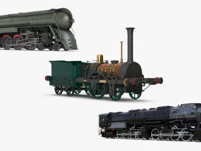  Vintage Locomotives Collection 
