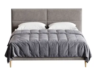 Double bed Elyna 3D model